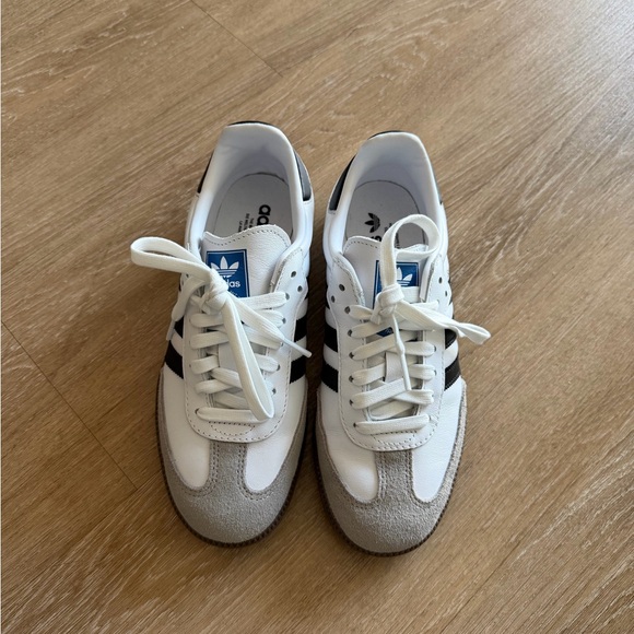 adidas Shoes - Adidas Sambas White and Gray Casual Shoes